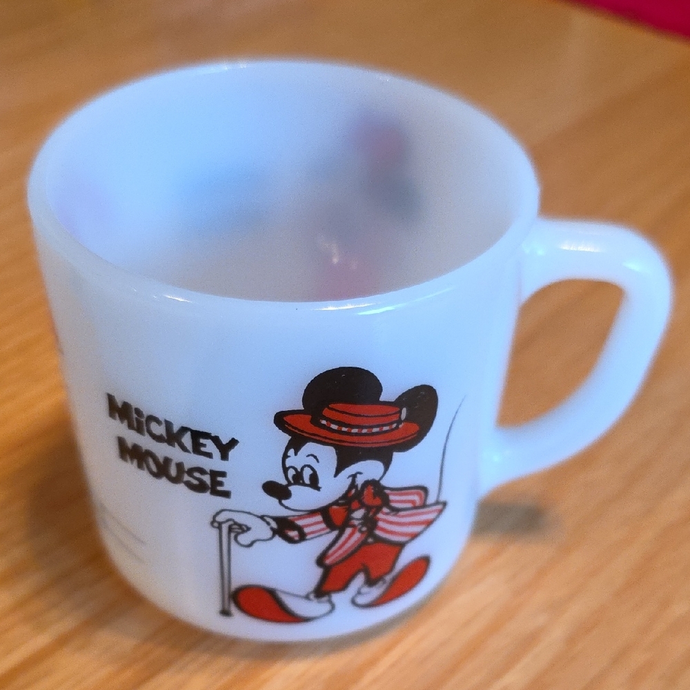 Vintage Mickey & Minnie Mouse White Mug